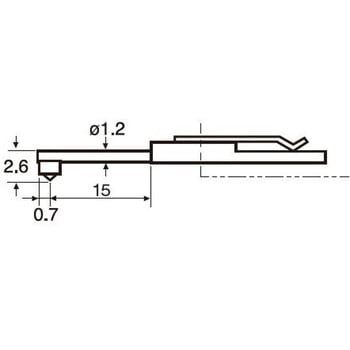 ACCRETECH可互换的粗糙度和形状测量探头（尖端半径 5 &mu;m）（中细孔）东京精密010 2509